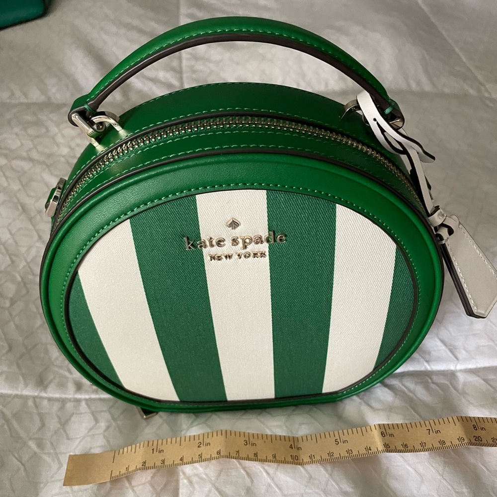 Kate Spade pinstripe purse